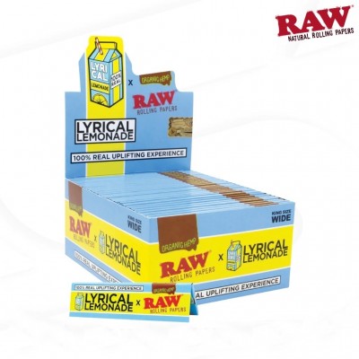 RAW X LYRICAL LEMONADE KING SIZE WIDE PAPER 32 CT/PACK
